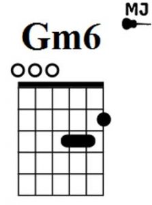 Gm6 аккорд в open-g